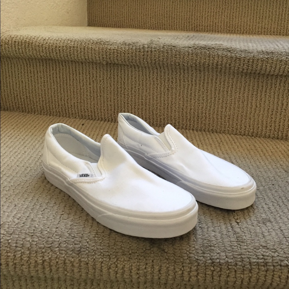 White Vans Slip-ons